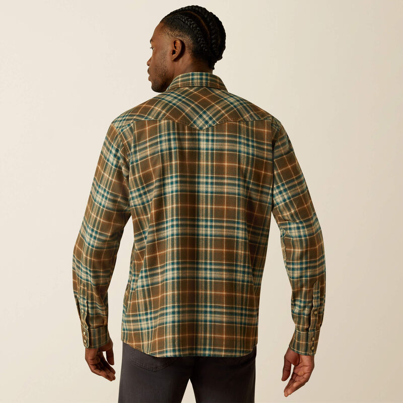 Men's Ariat Henry Retro Fit Shirt-Dark Green