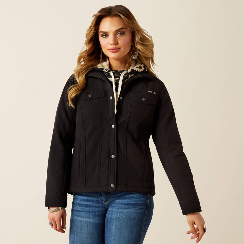 Ariat Women's Berber Back Softshell Jacket-Black