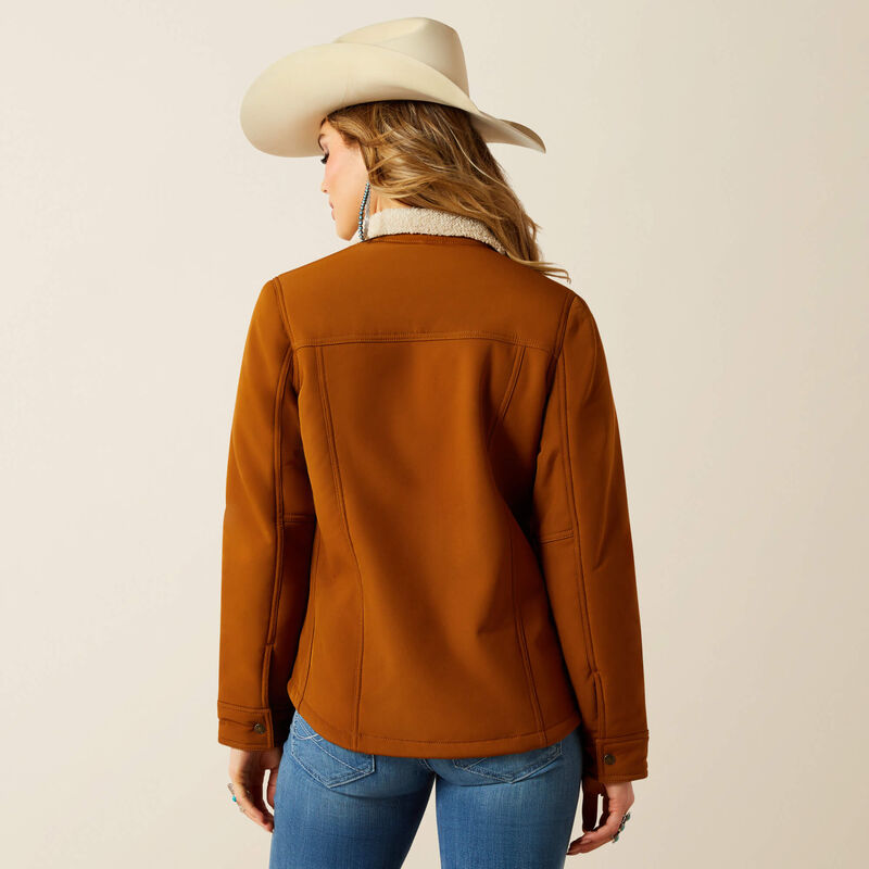 Ariat Women's Berber Back Softshell Jacket-Chestnut Horse