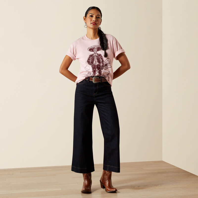 Women's Ariat Mariachi Short Sleeve T-shirt-Dusty Pink