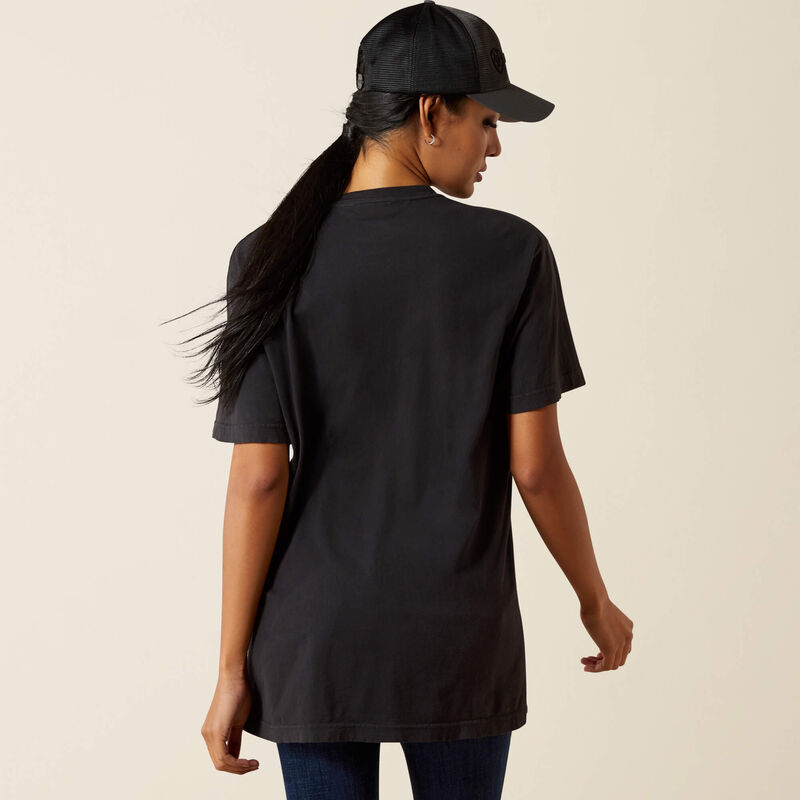 Women's Ariat Boot Stitch Logo T-Shirt-Vintage Black