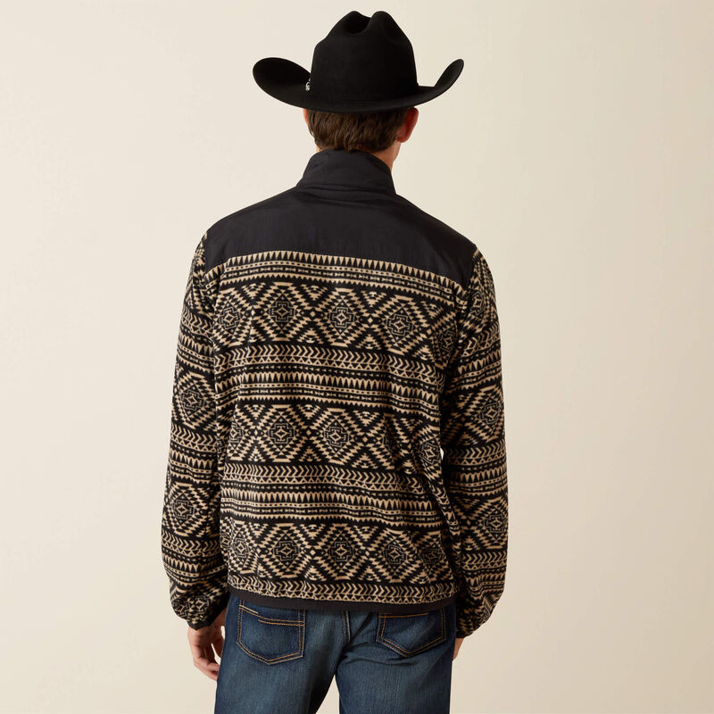 Ariat Men's Basis Fleece Sweater-Black Southwest