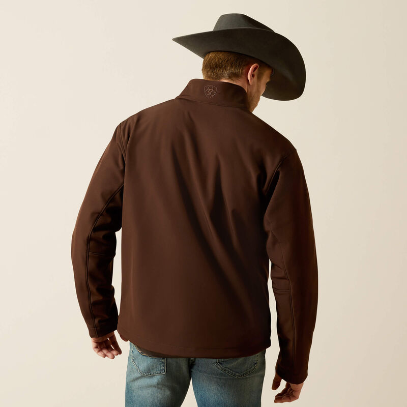 Ariat® Men's Logo Softshell Jacket-Brown