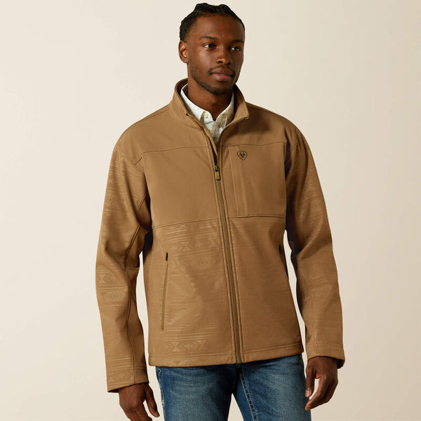 Ariat® Men's Vernon Softshell Jacket-Khaki Southwest