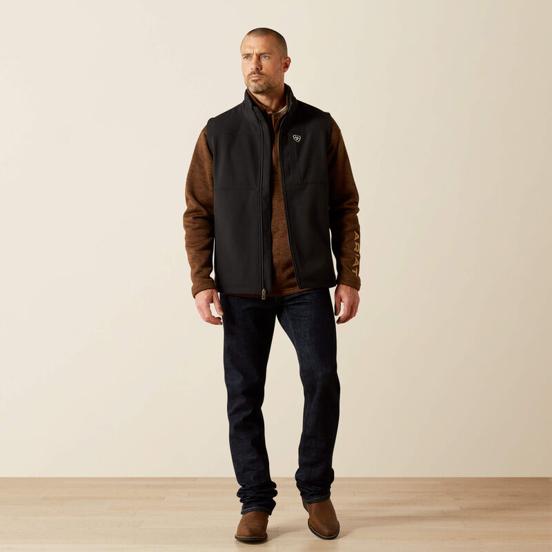 Ariat® Men's Vernon Softshell Vest-Black
