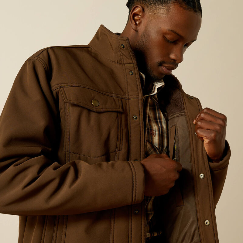 Ariat® Men's Vernon Sherpa 2.0 Jacket -Dark Brown - CWesternwear