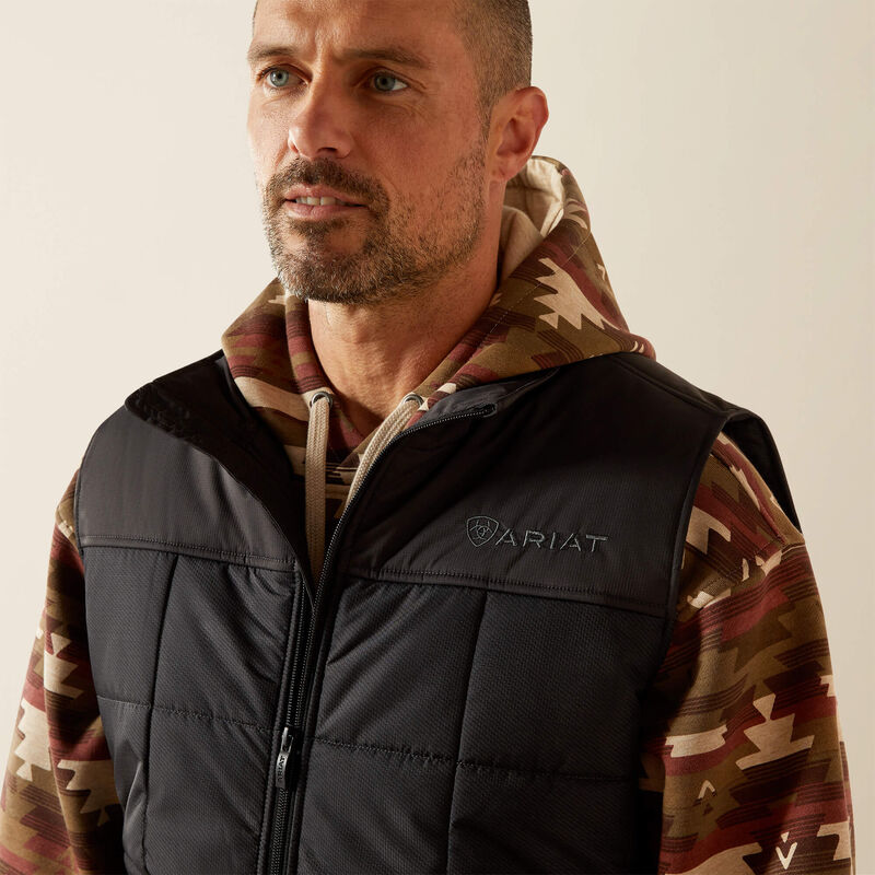 Ariat Men's Crius Insulated Concealed Carry Vest-Phantom Chambray