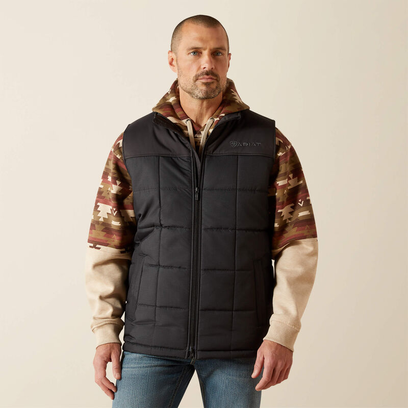 Ariat Men's Crius Insulated Concealed Carry Vest-Phantom Chambray
