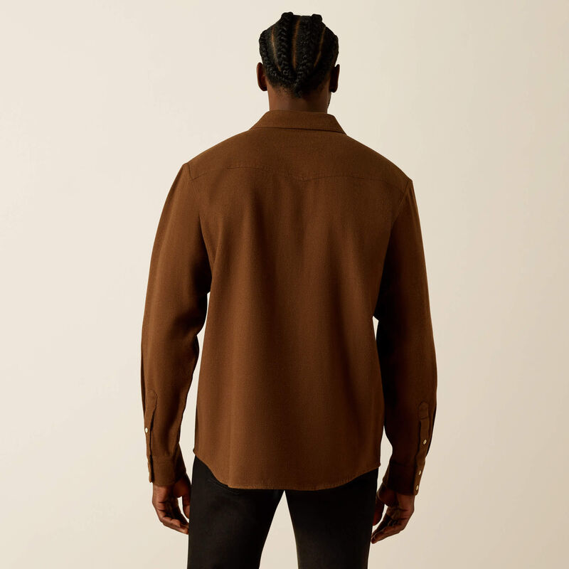 Men's Ariat Hyde Retro Fit Shirt-Dark Brown