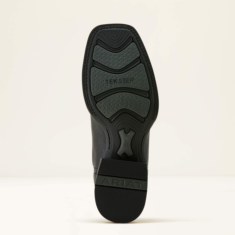 Men's Ariat Western Big Rig Wide Square Toe Cowboy Boot-Black Deertan