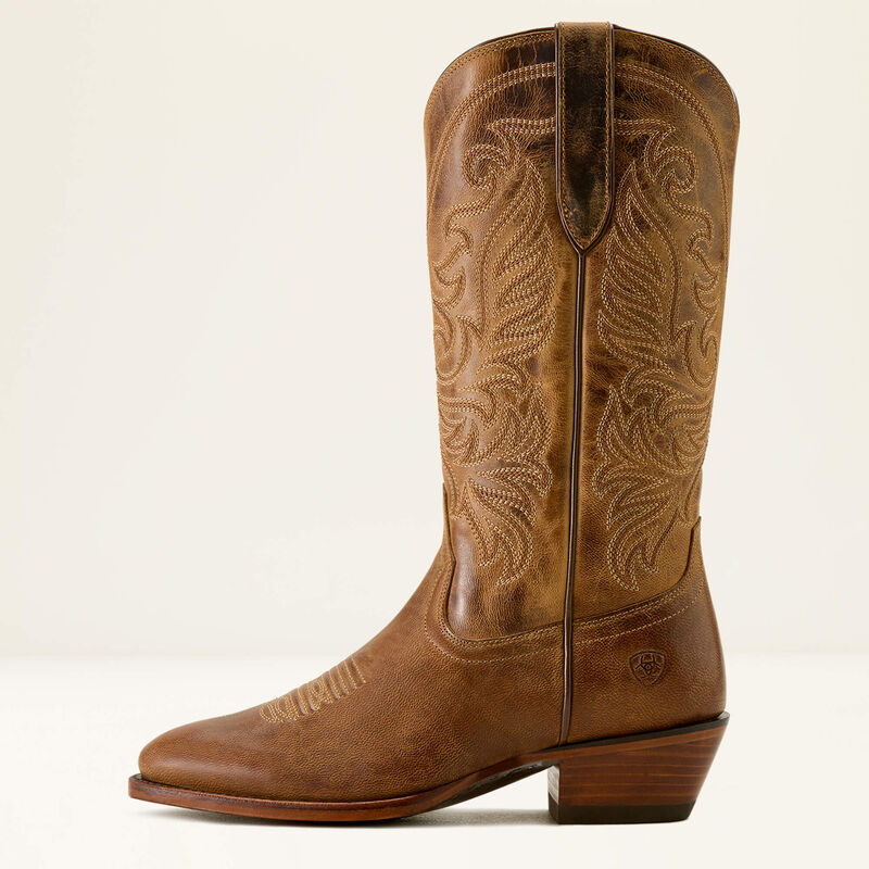 Women's Ariat Louella R Toe Western Boot-Pearl Brown