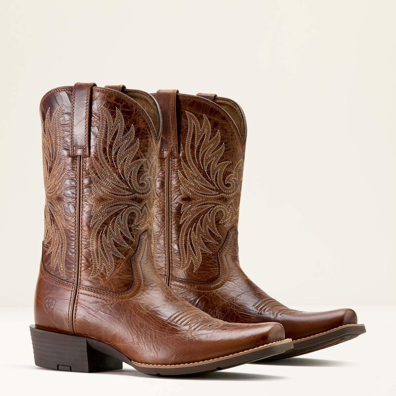 Men's Ariat Sport Cutter Toe Cowboy Boot-Dark Tan