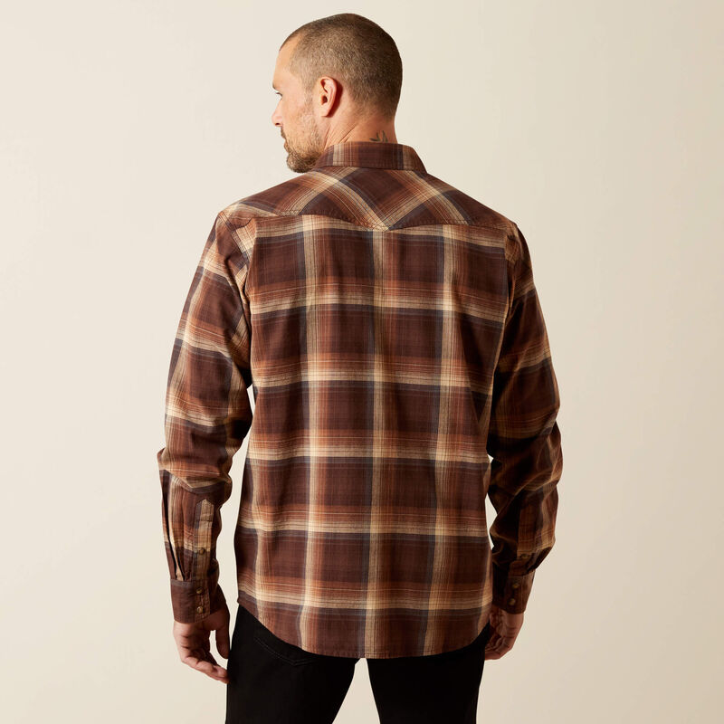 Men's Ariat Hodges Retro Fit Shirt-Brown