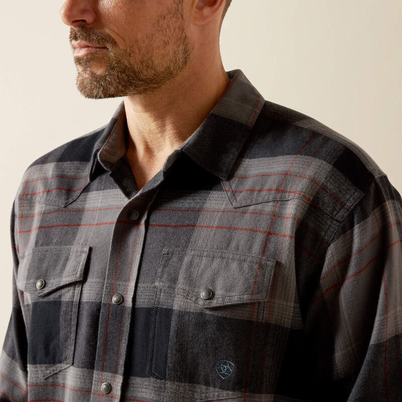 Men's Ariat Hernandez Retro Fit Shirt-Dark Grey