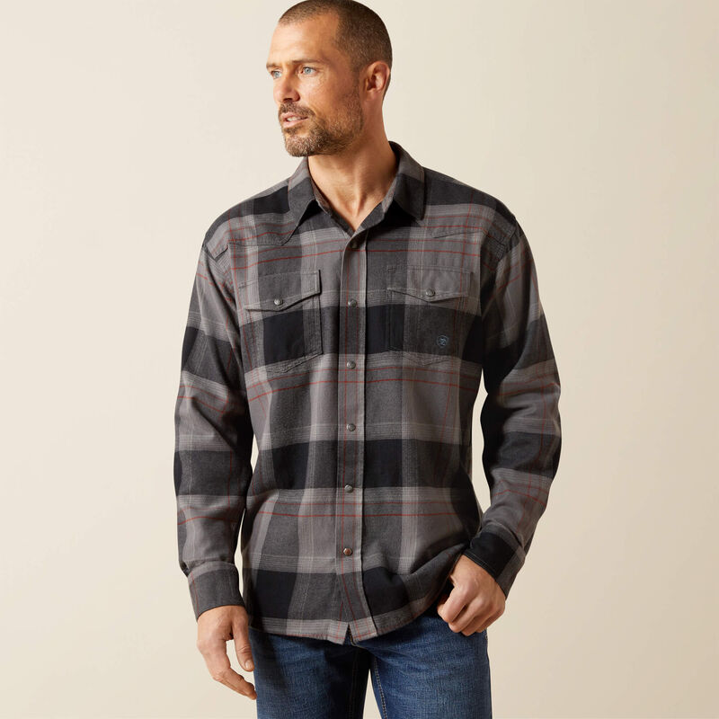 Men's Ariat Hernandez Retro Fit Shirt-Dark Grey