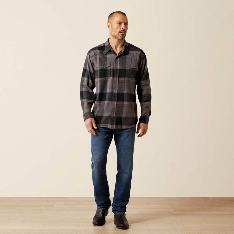 Men's Ariat Hernandez Retro Fit Shirt-Dark Grey