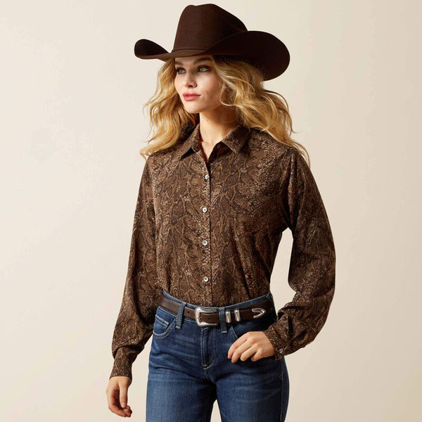 Women's Ariat Homestyle Shirt-Desert Snake Print