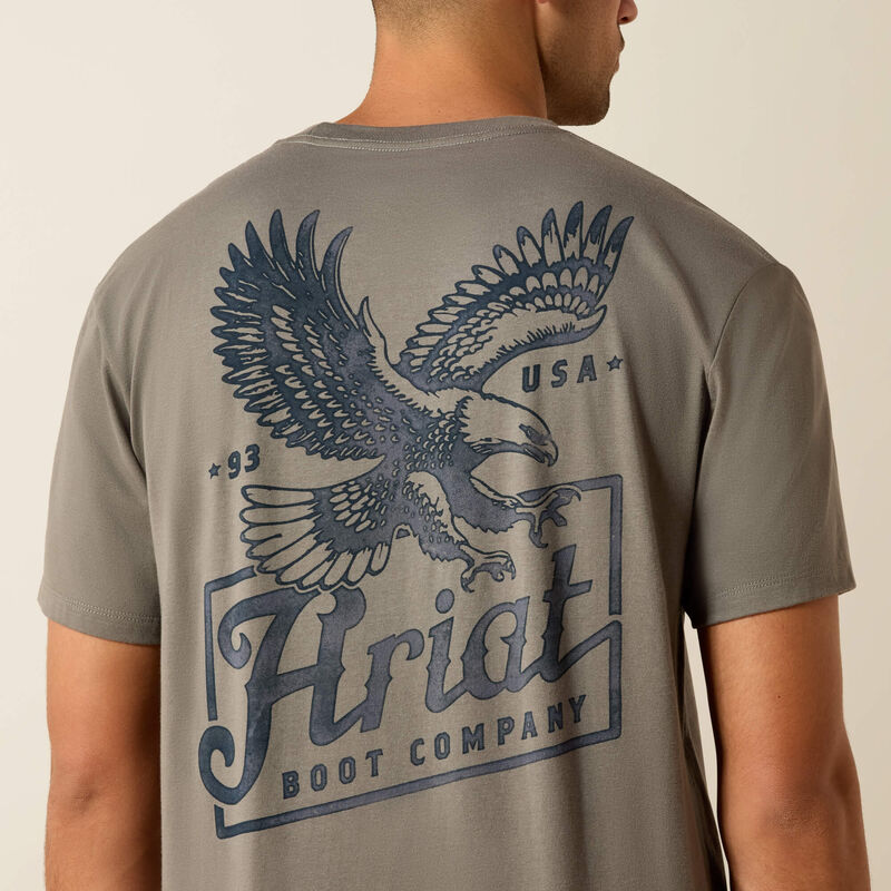 Men's Ariat Paintriot Classic Fit T-Shirt-Smoked Pearl