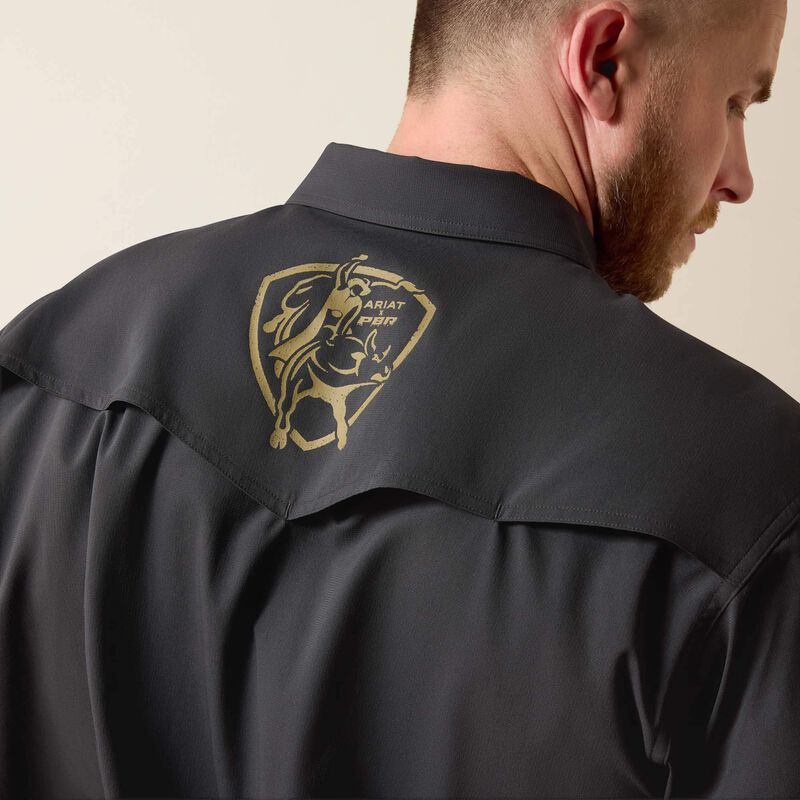 Ariat Men's Western VentTEK PBR Snap Shirt-Phantom