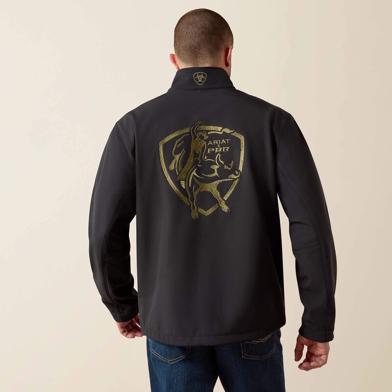 Ariat® Men's Logo Softshell PBR Jacket - Black