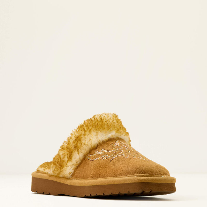 Women's Ariat Jackie Cowgirl Square Toe Slipper-Tan