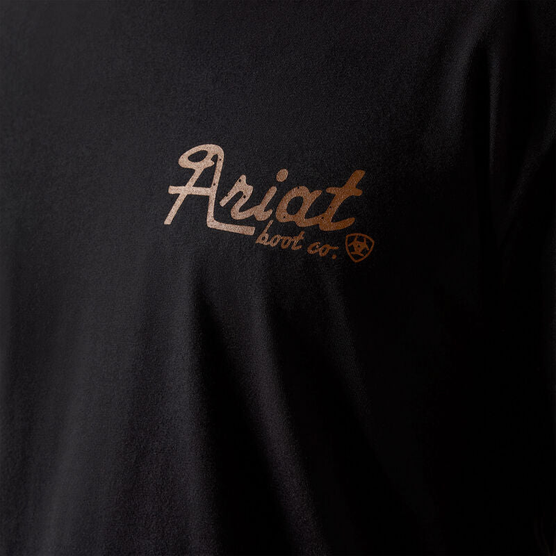 Men's Ariat Cowmooflage Classic Fit T-Shirt-Black - CWesternwear