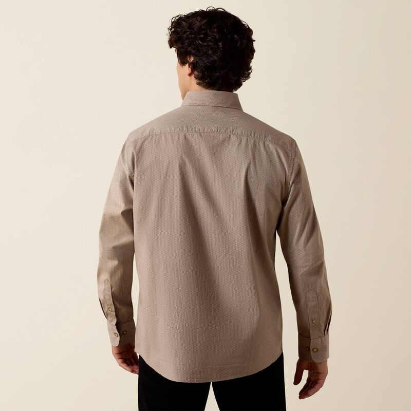 Men's Ariat Monty Modern Long Sleeve Shirt-String Arrow Stripe - CWesternwear