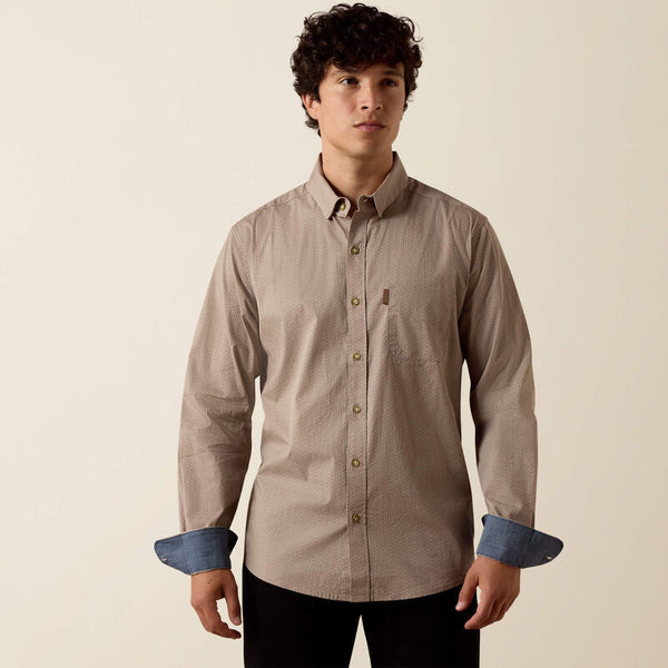 Men's Ariat Monty Modern Long Sleeve Shirt-String Arrow Stripe