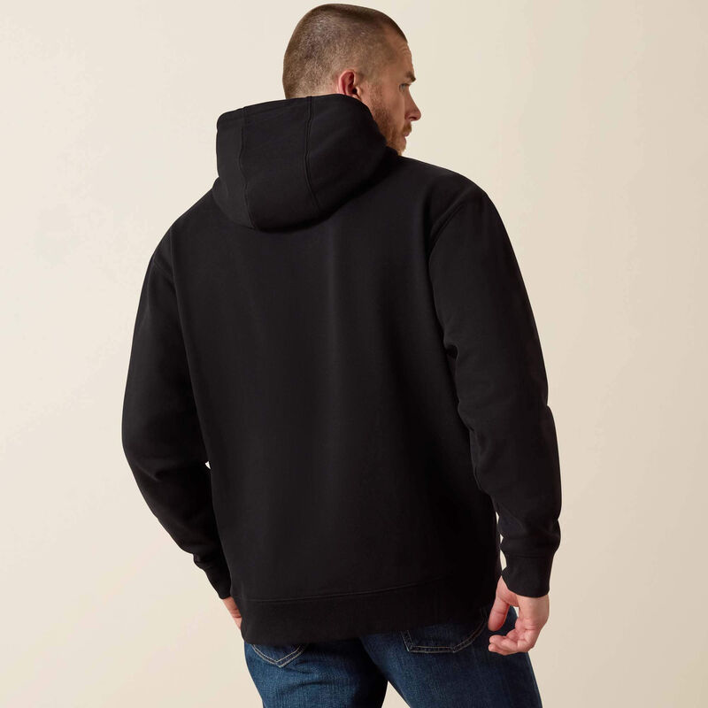 Ariat Men's Embossed Logo Hoodie-Black