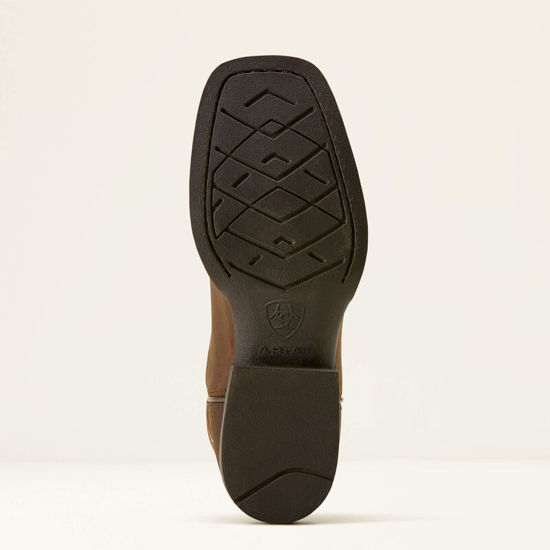 Kid's Ariat Deer Ridge Wide Square Toe Western Boot-Distressed Brown - CWesternwear