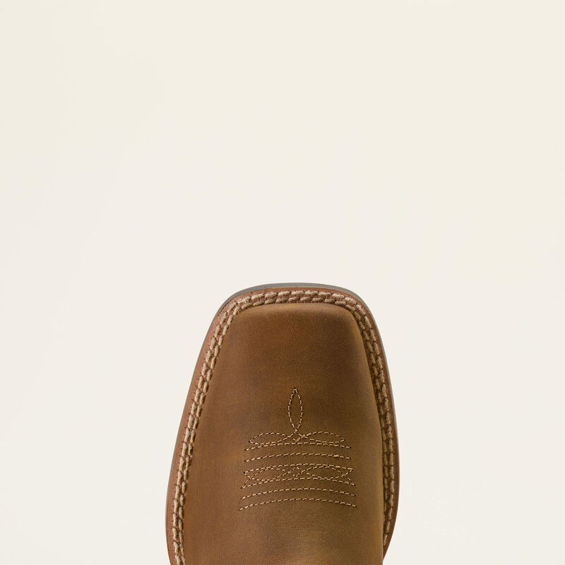 Kid's Ariat Deer Ridge Wide Square Toe Western Boot-Distressed Brown - CWesternwear