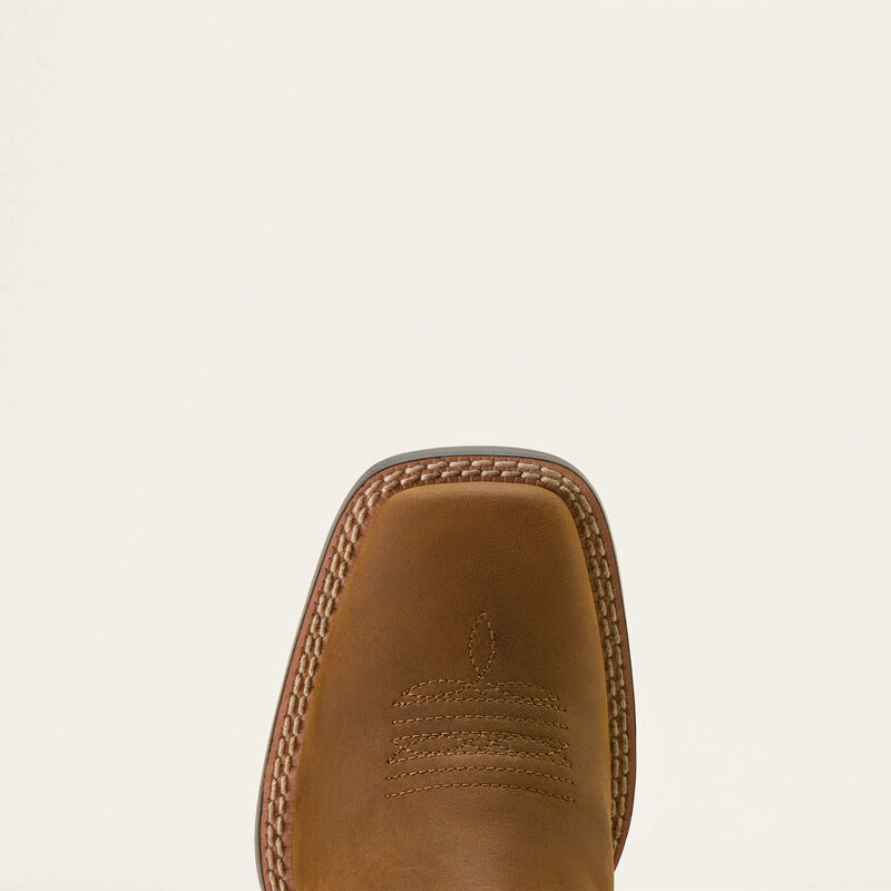 Kid's Ariat Wild Bloom Wide Square Toe Western Boot-Distressed Brown/Mistic Lavender - CWesternwear