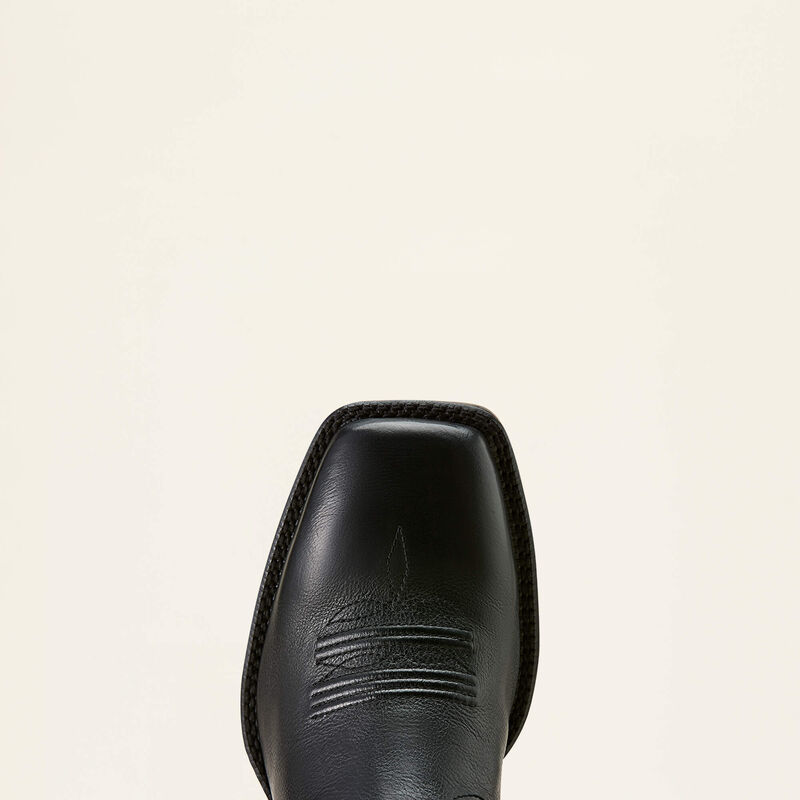 Men's Ariat Alden Wide Square Toe Western Boot-Eclipse Black - CWesternwear