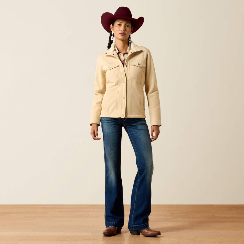 Ariat Women's Berber Back Softshell Jacket-Irish Cream