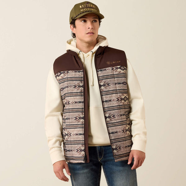 Ariat Men's Crius Insulated Concealed Carry Vest-Tonal Southweat/Silver Mink Heather