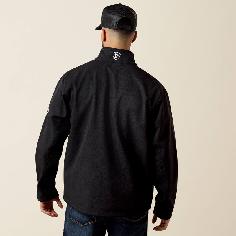 Ariat Men's Logo Softshell Jacket-Black/Mexico
