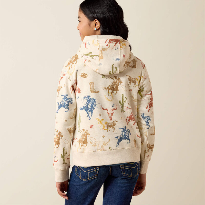 Girl's Ariat Ranch Tale Hoodie-Desert Run