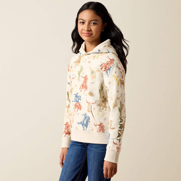 Girl's Ariat Ranch Tale Hoodie-Desert Run