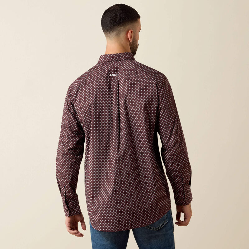 Men's Ariat Contstantine Classic Fit Shirt-Fudge Medallion Print