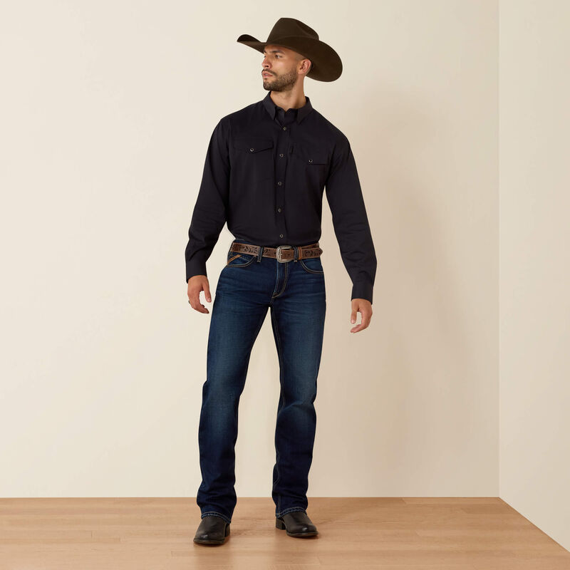 Men's Ariat Everything Classic Fit Snap Shirt-Black