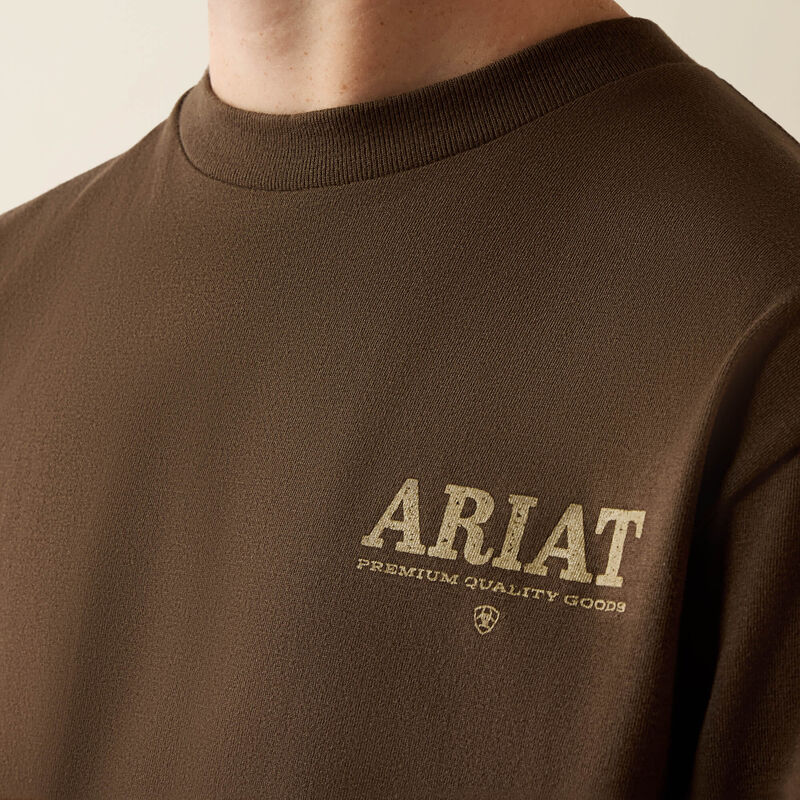 Boy's Ariat Mountain BullT-Shirt-Turkish Coffee