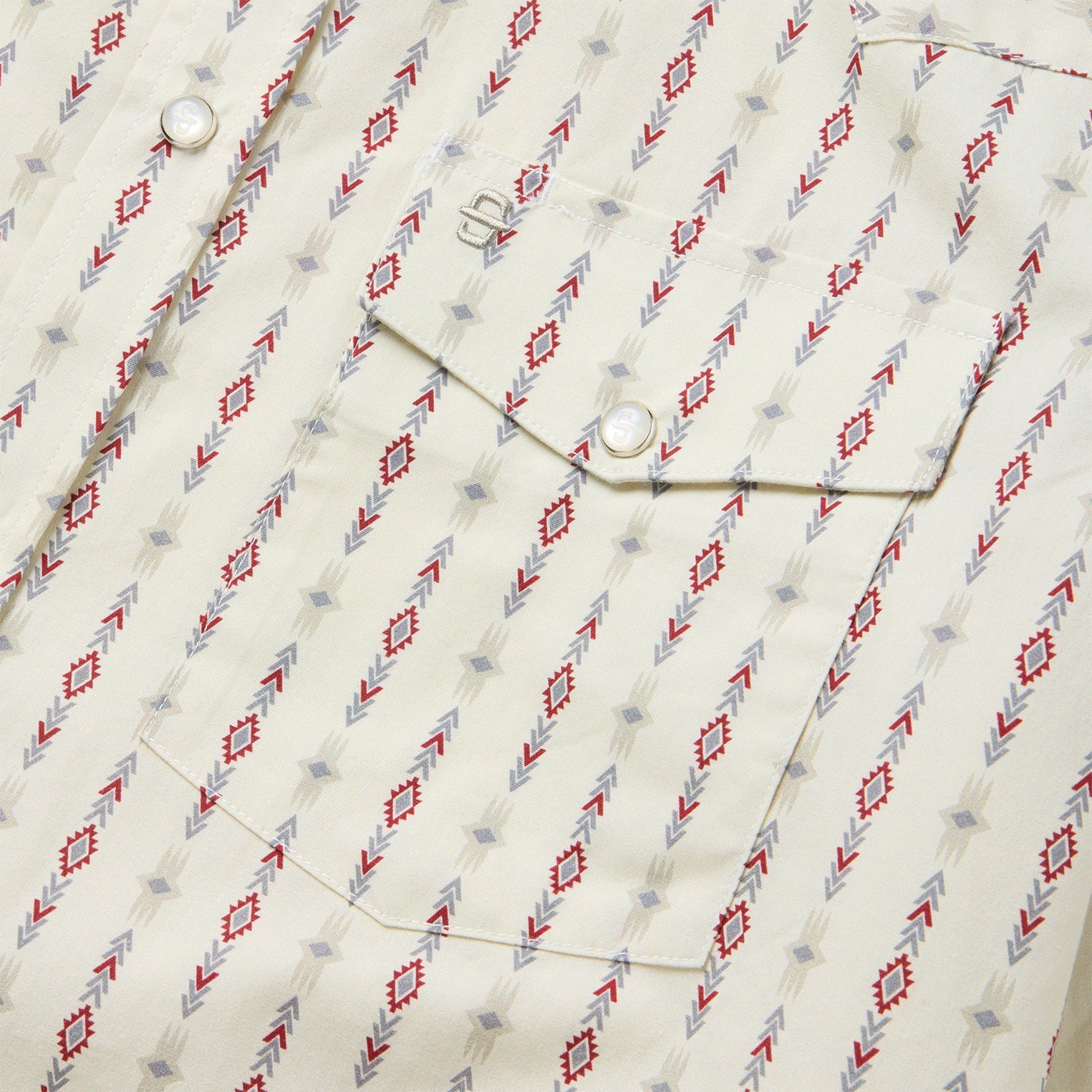 Men's Stetson Snap 2 Pocket Stripe Long Sleeve Shirt-Southwest Stripe - CWesternwear