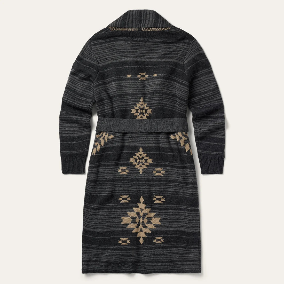 Women's Stetson Southwest Blanket Shawl-Charcoal