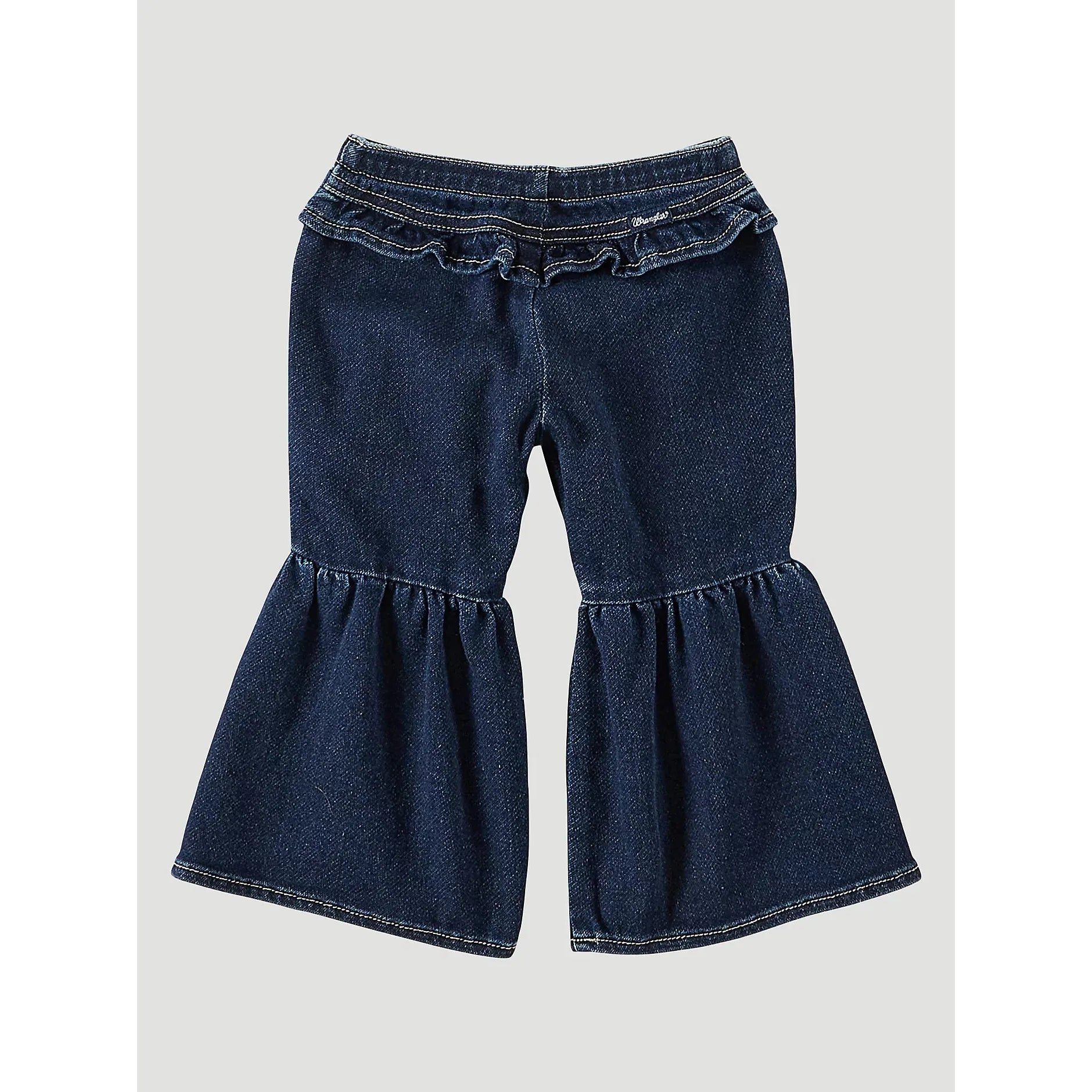 Wrangler Baby Girl Ruffle Leg Flare Jean in Lacey