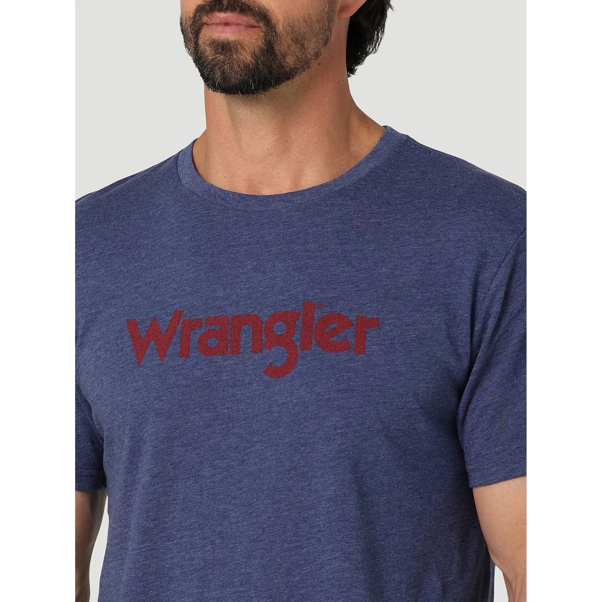 Men's Wrangler KABEL LOGO T-SHIRT IN DENIM HEATHER