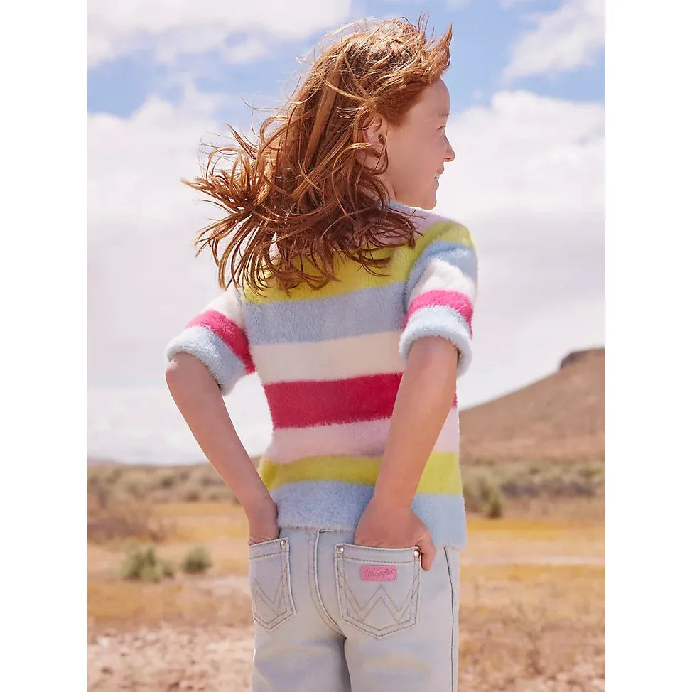 WRANGLER X BARBIE™ GIRL'S BOOTCUT JEAN IN KEN BLUE