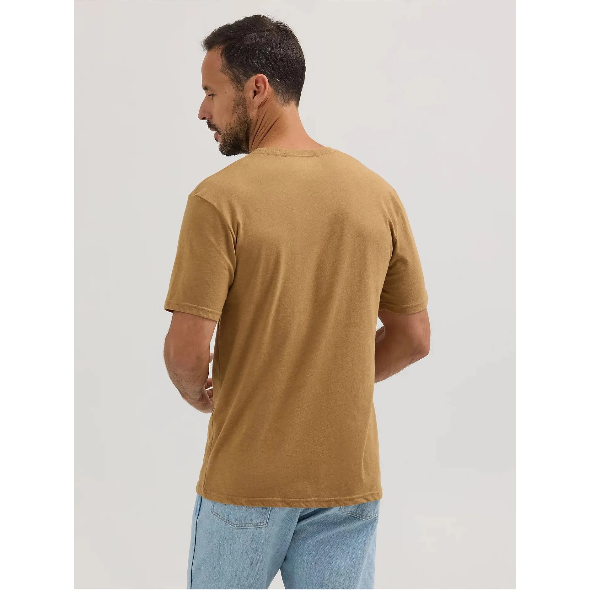 Men's Wrangler Kabel Logo T-Shirt In Bistre Heather