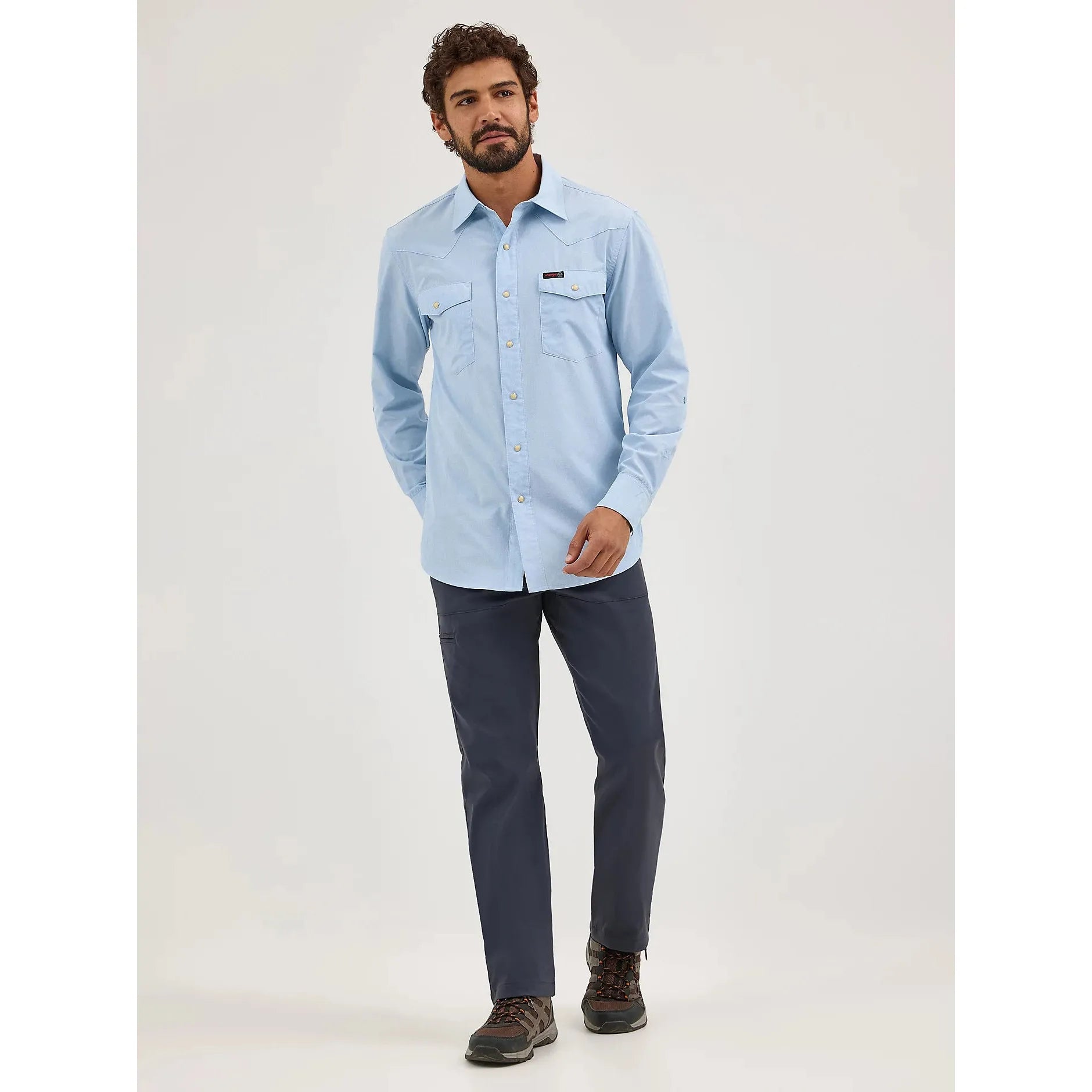 Men's Wrangler ATG™ Drover Utility Shirt-Cerulean