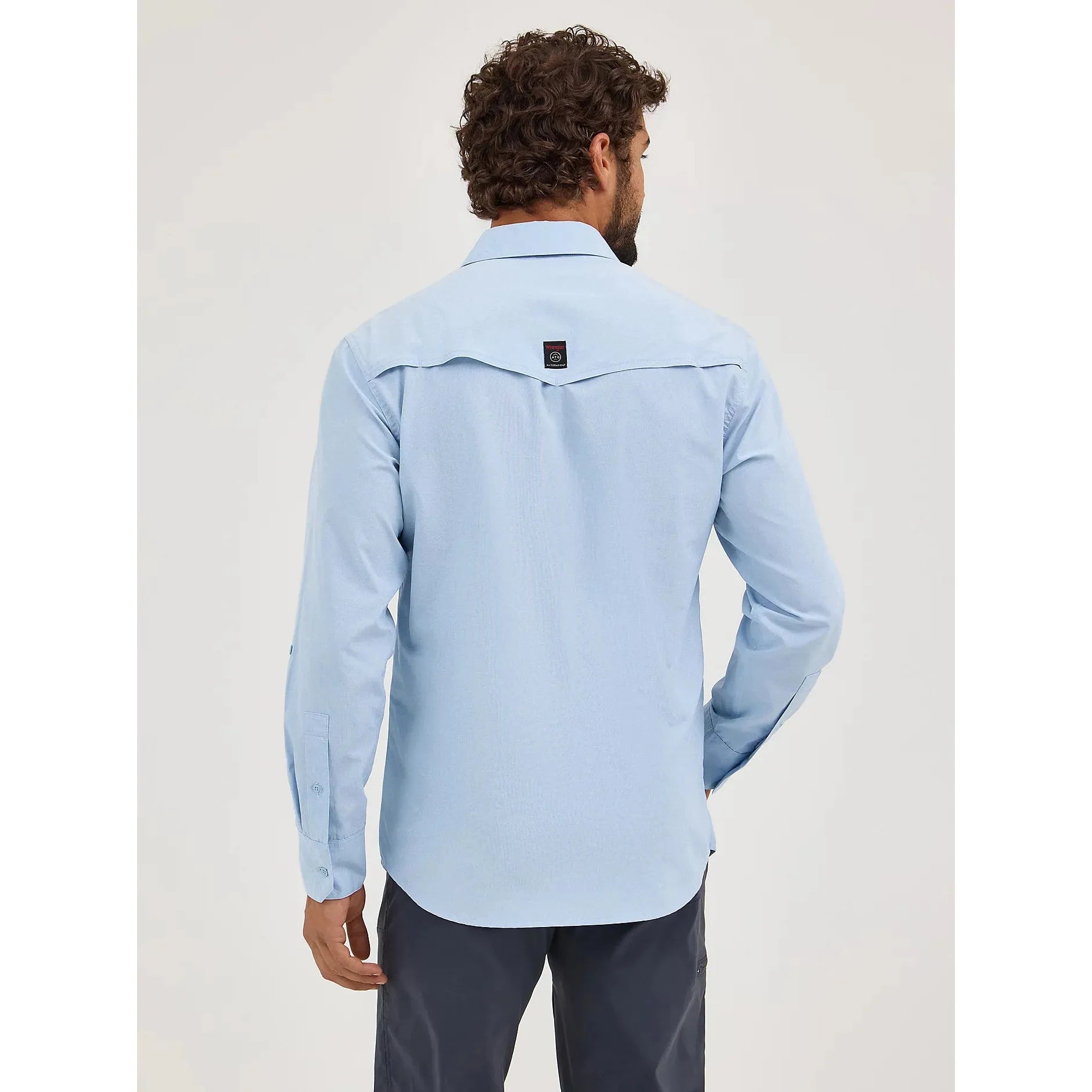 Men's Wrangler ATG™ Drover Utility Shirt-Cerulean