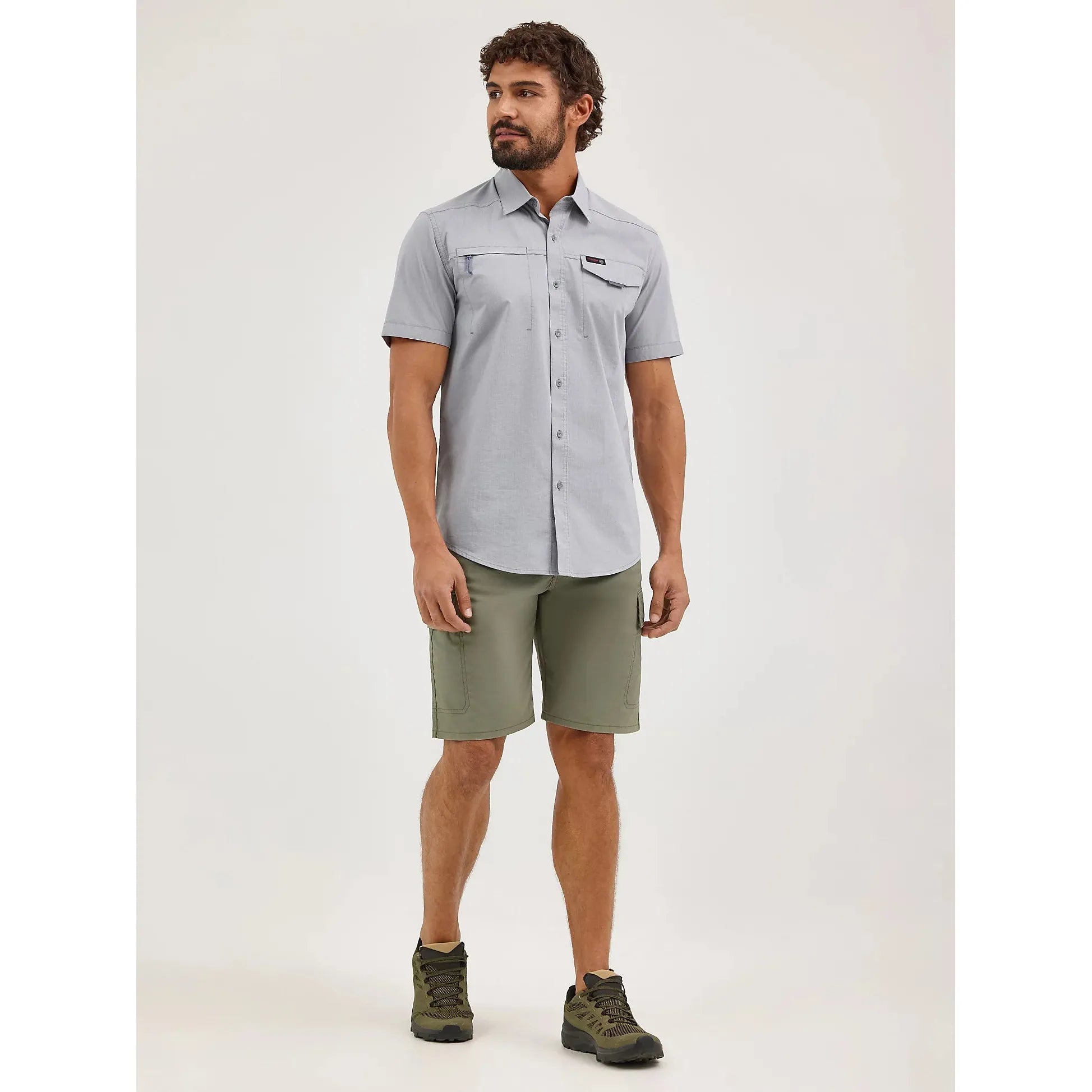 Men's Wrangler ATG Cedar Zip Pocket Shirt-Monument